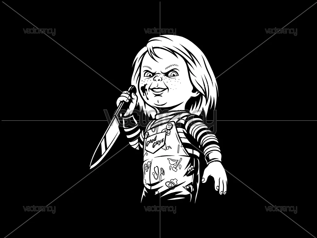 Chucky Doll Vector SVG PNG