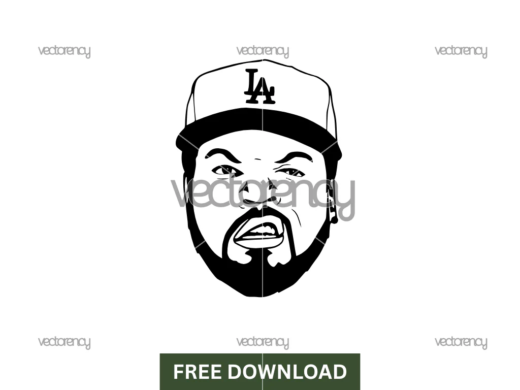 Ice Cube Rapper SVG Free