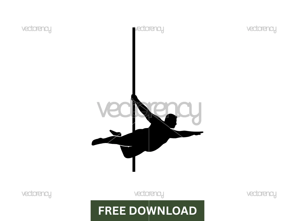 Fat Man Pole Dancing SVG Free
