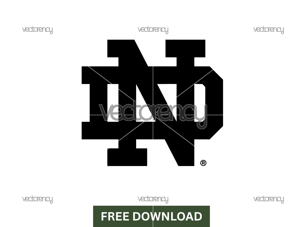 Notre Dame Logo Black
