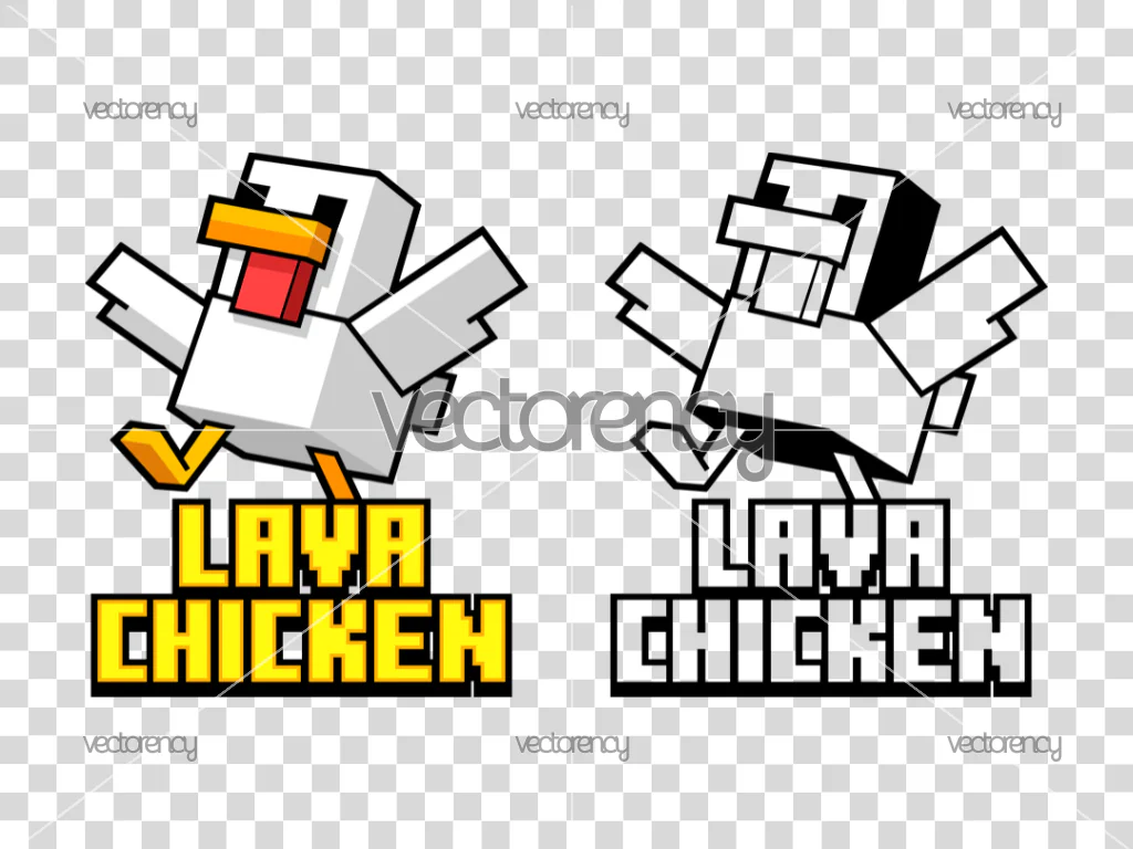 Lava Chicken Vector PNG EPS SVG