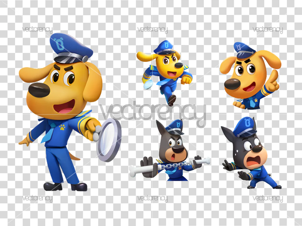 Sheriff Labrador Dog Clipart Image PNG Transparent