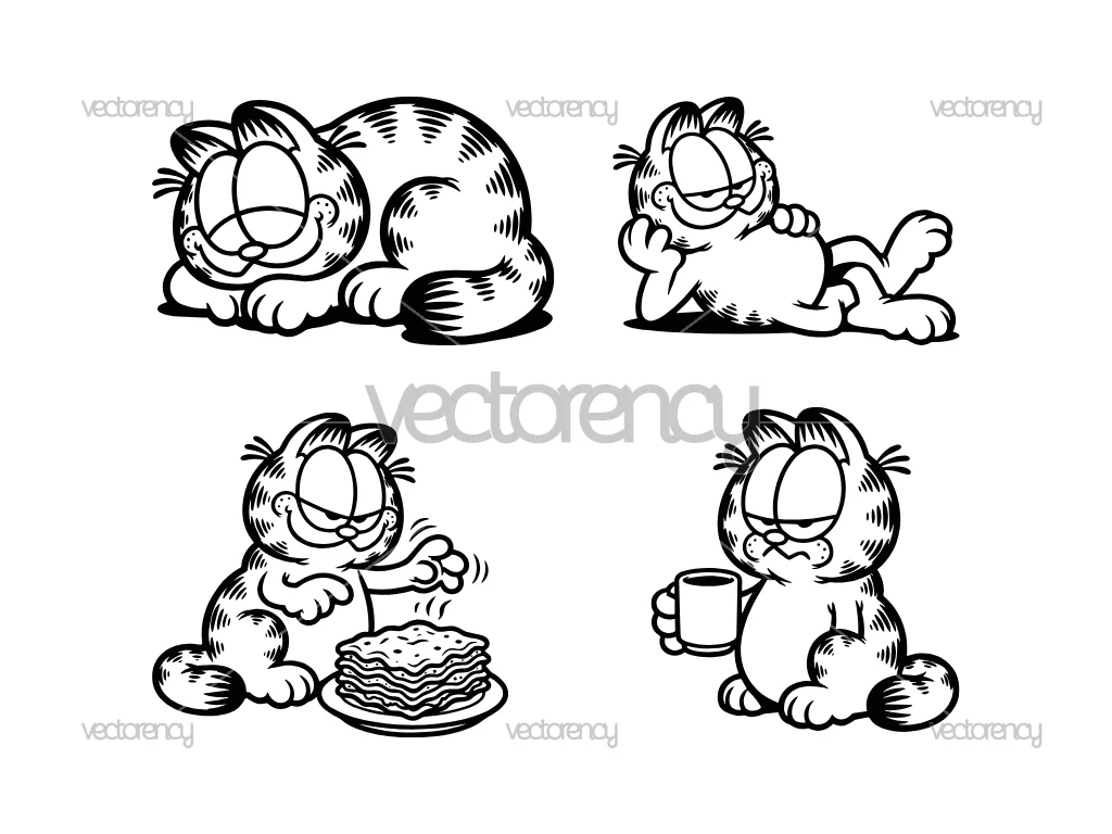 The Garfield SVG Cut File PNG Image