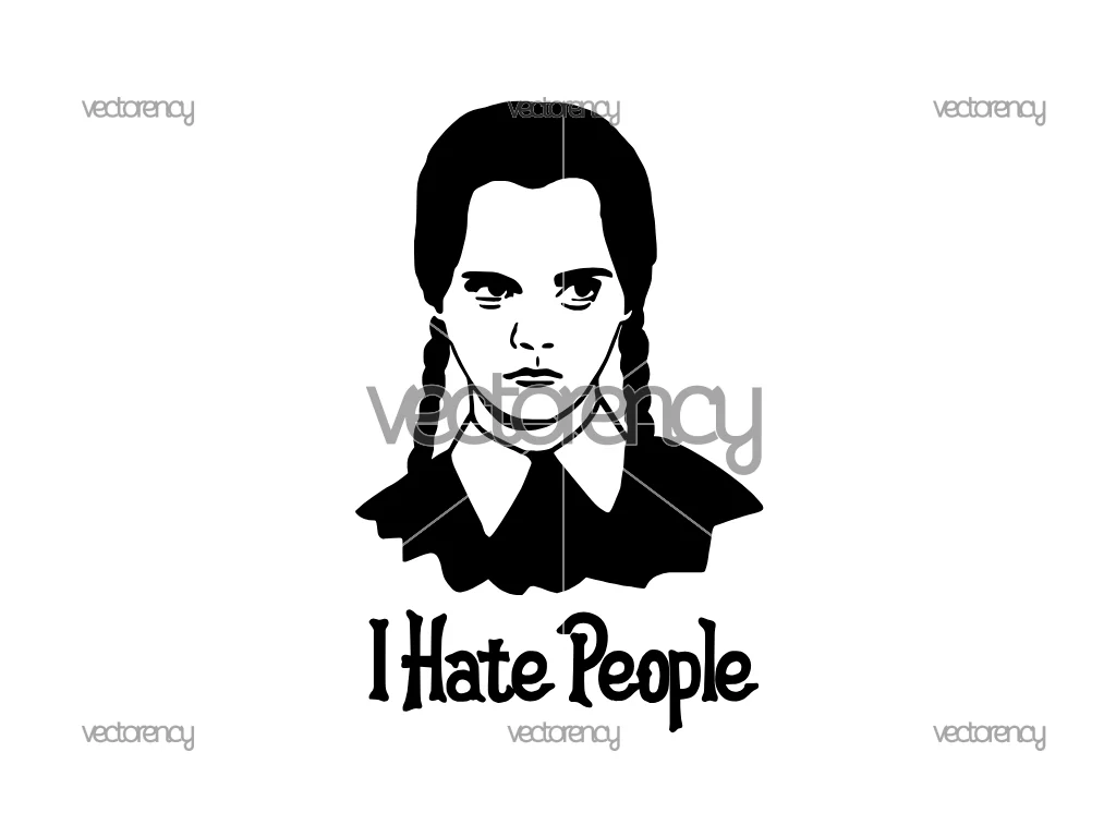 I Hate People Wednesday Adam SVG
