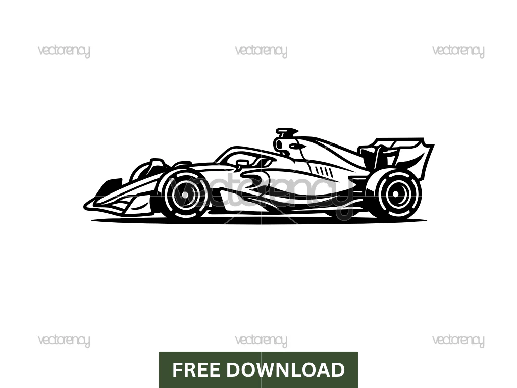 F1 Car SVG Free