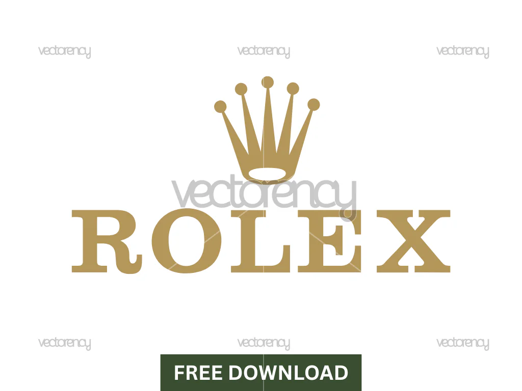 Rolex Gold Logo Vector SVG Free