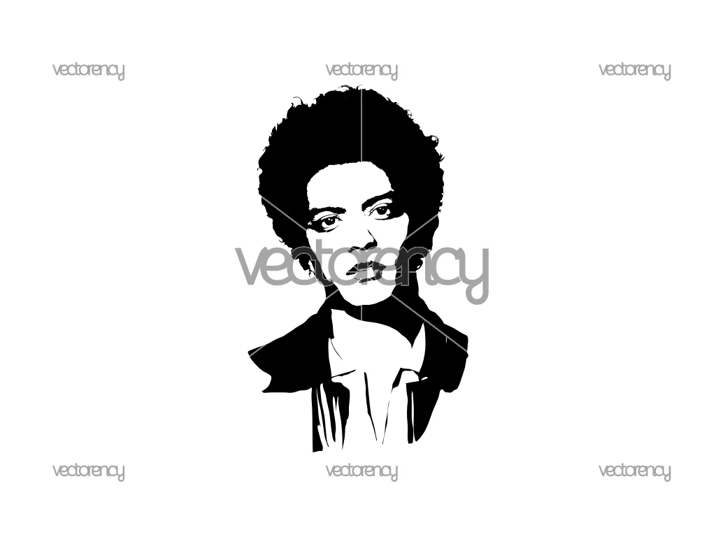 Bruno Mars Silhouette SVG Vector