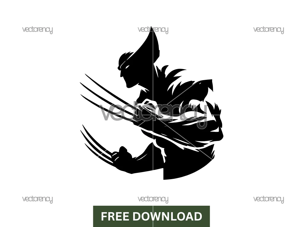 Wolverine SVG Free Silhouette