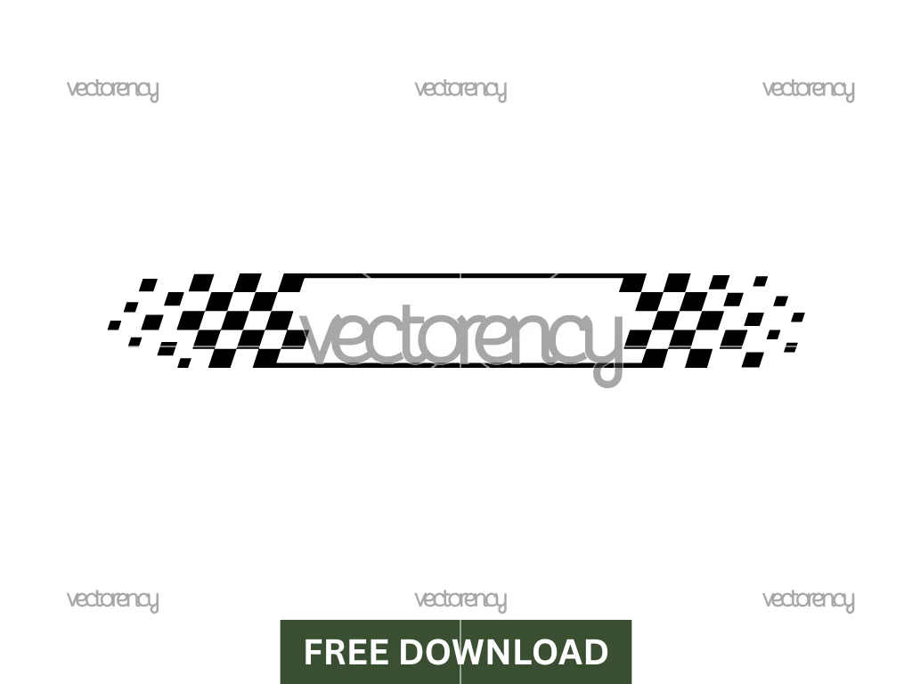 Racing Stripe Sticker Cut File Name Template SVG Free