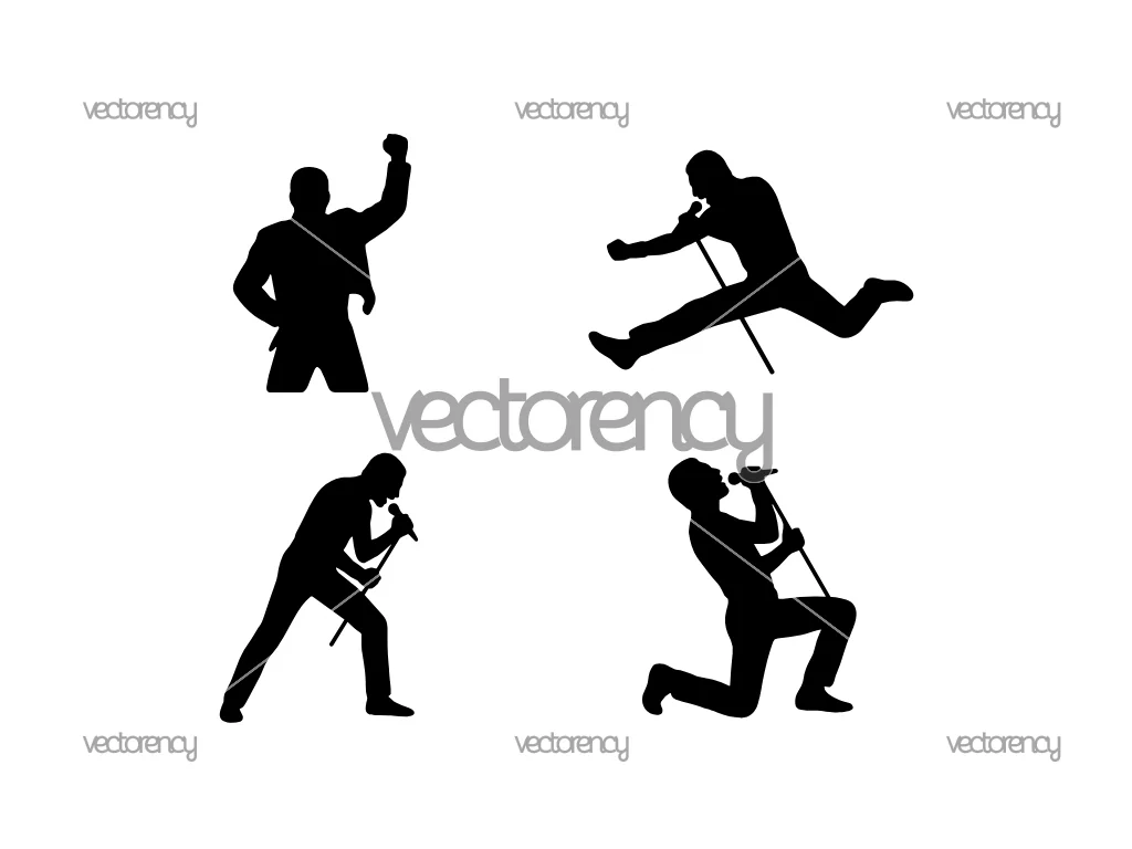Freddie Mercury Silhouette