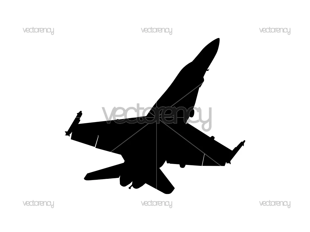F-8 Hornet Silhouette Digital File SVG