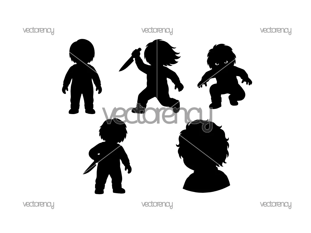 Chucky Silhouette SVG