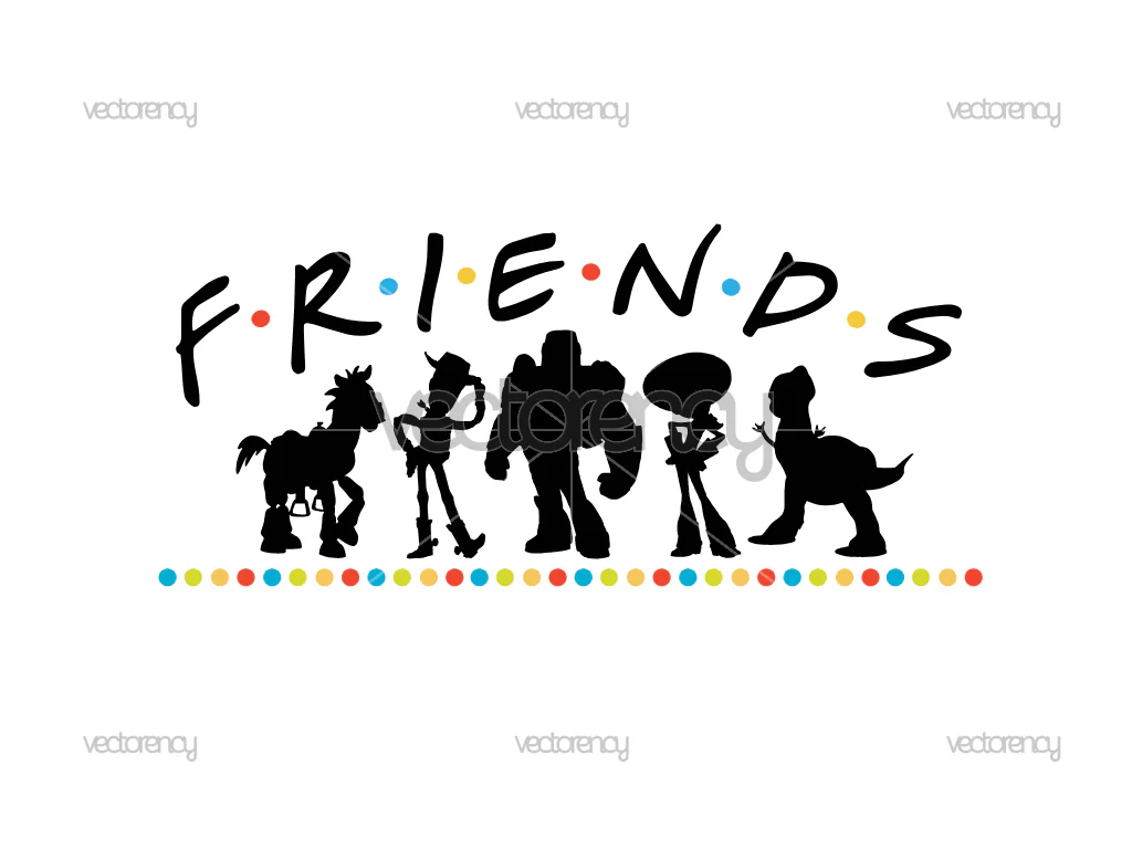 Andy Buzz Rex Jessie Bullseye Friends Movies Inspired Toy Story Image