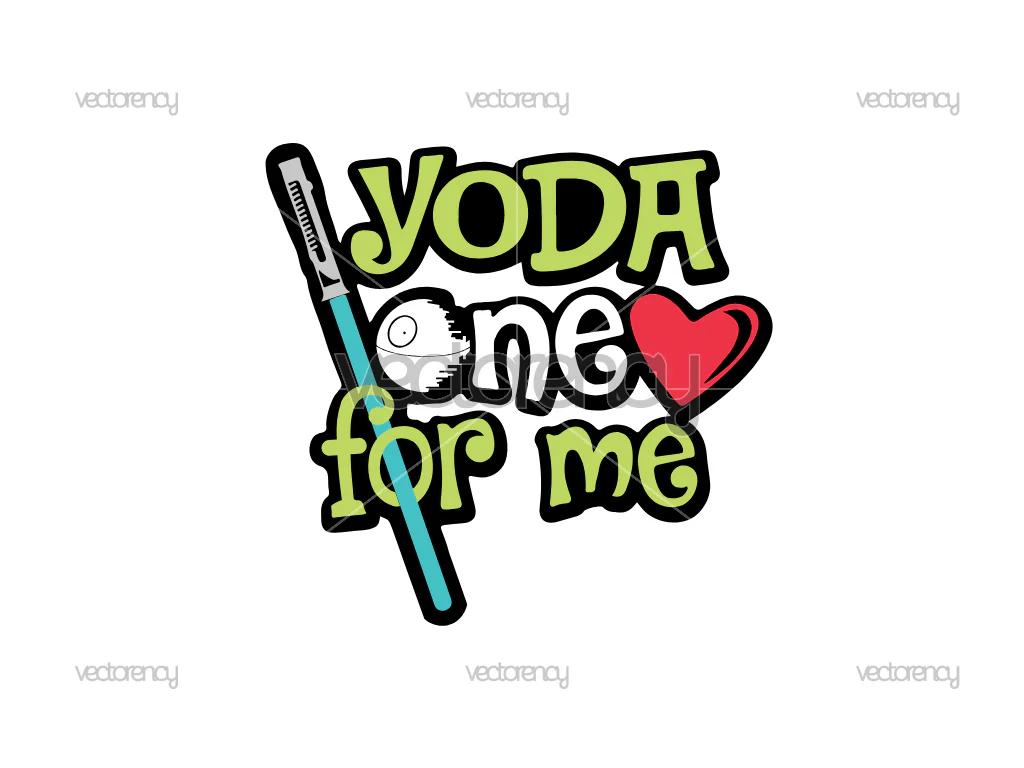 Yoda One For Me SVG Free
