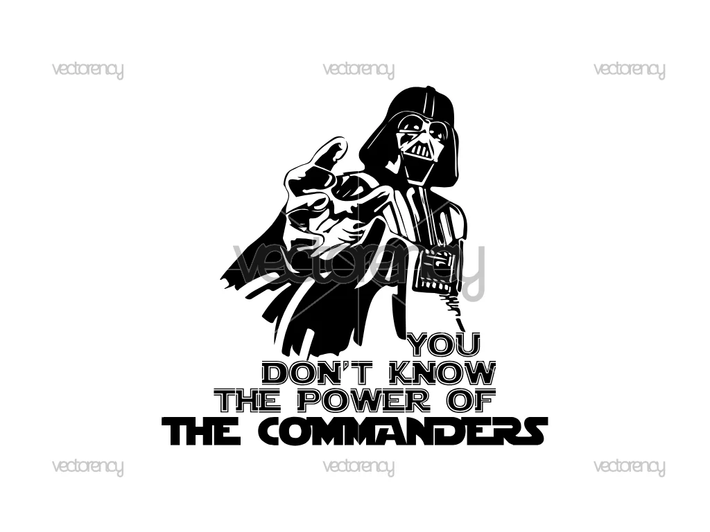 Darth Vader Washington Commanders SVG Free