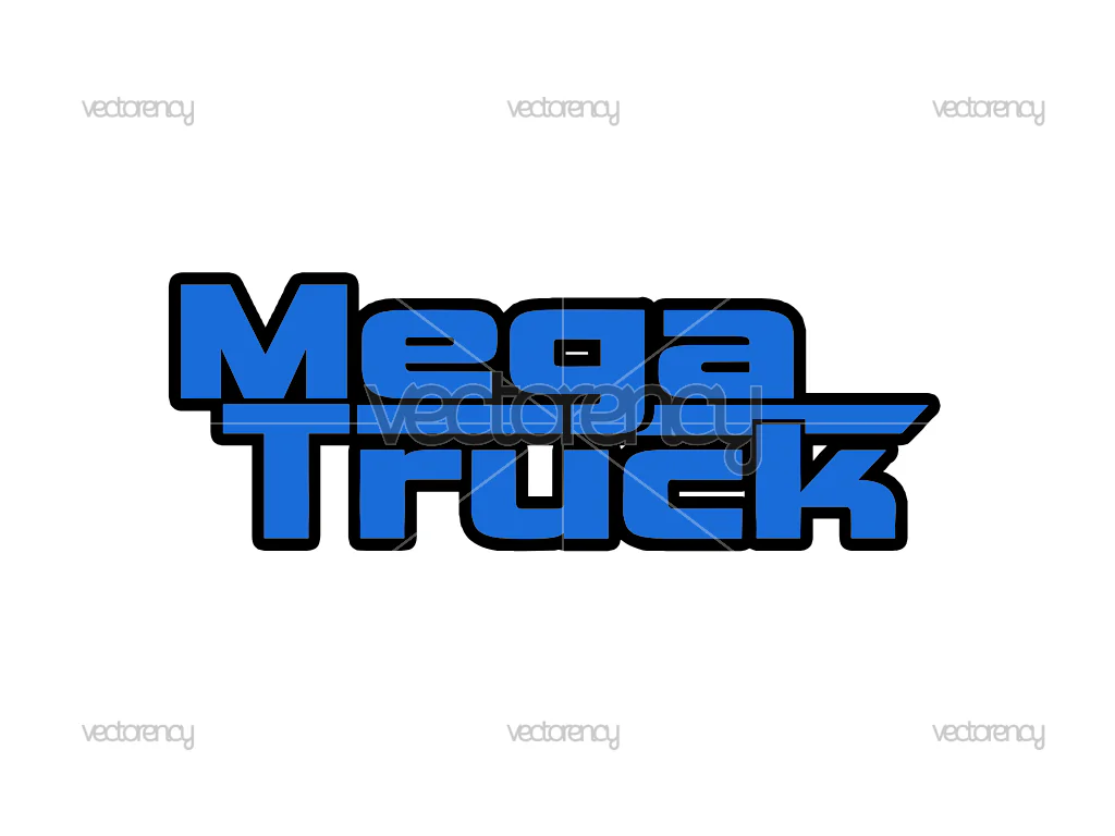 Mega Truck Logo SVG PNG EPS DXF