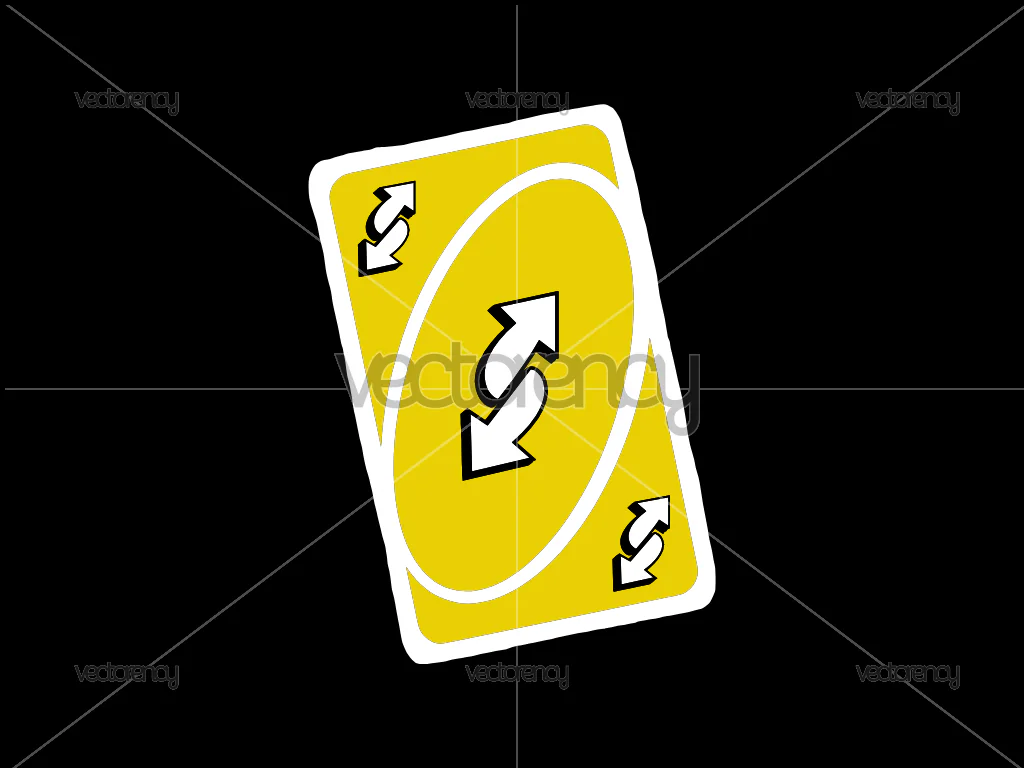 Uno Card Yellow Reverse SVG