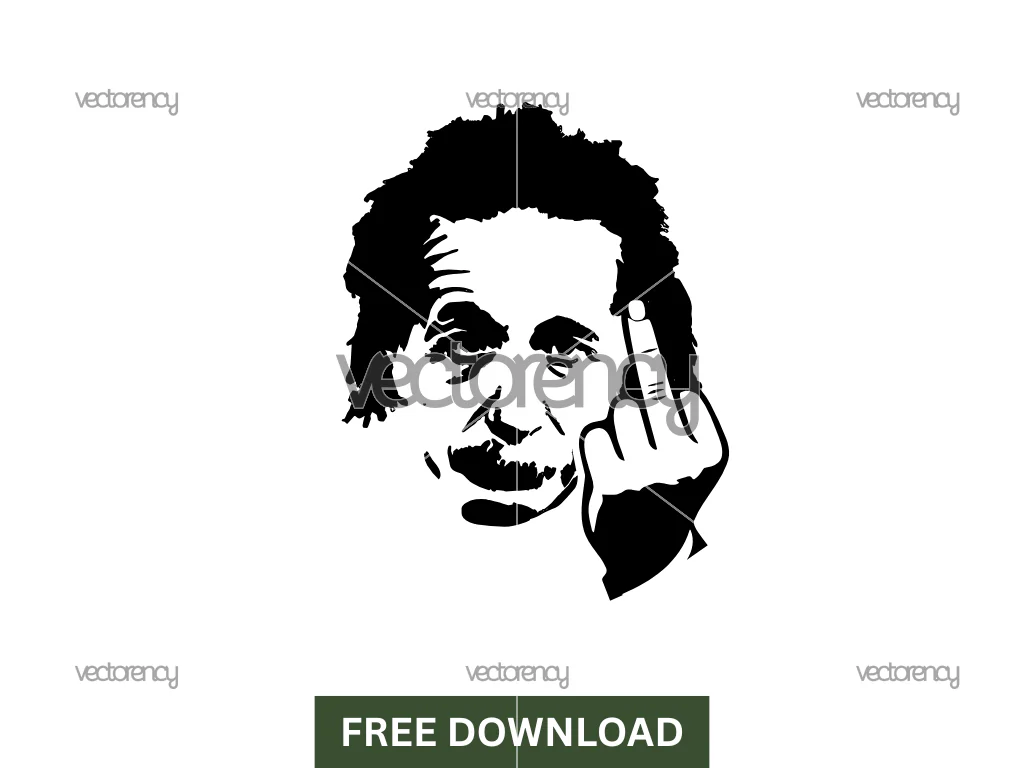 Albert Einstein SVG Free