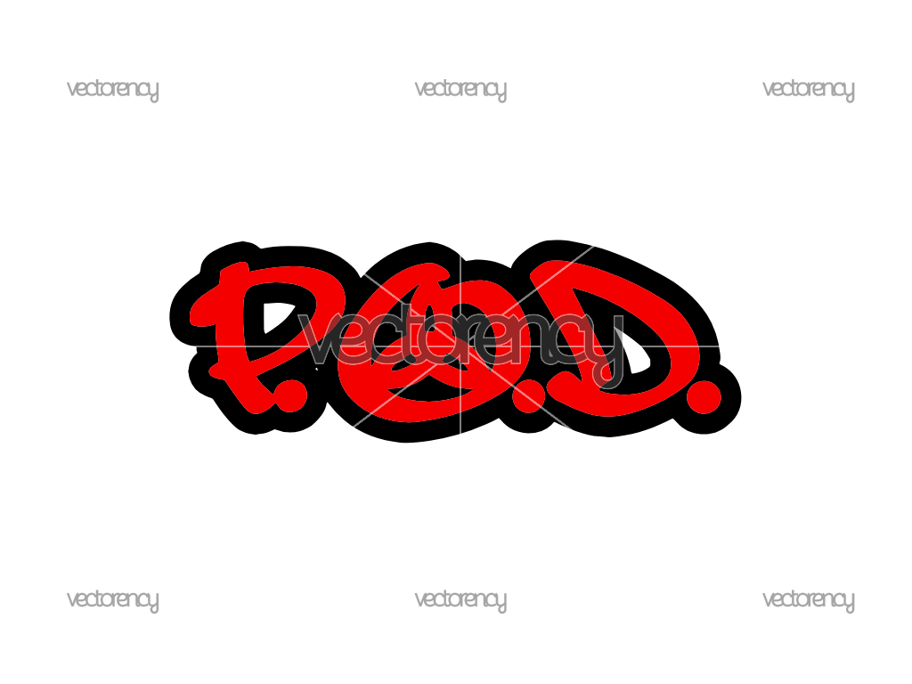 P.O.D. Band Logo SVG