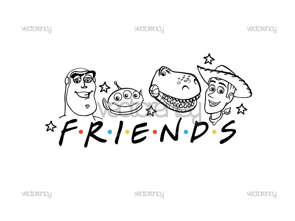 Friends Movies Inspired Toy Story Image