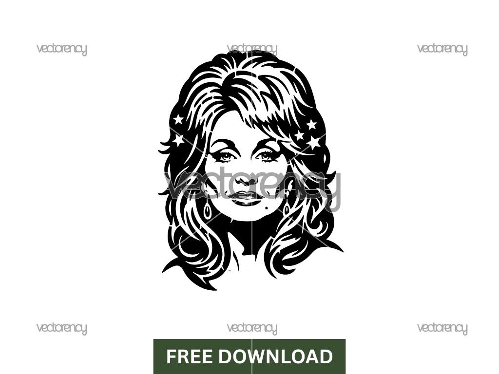 Dolly Parton SVG Cut File Sticker Decal Free