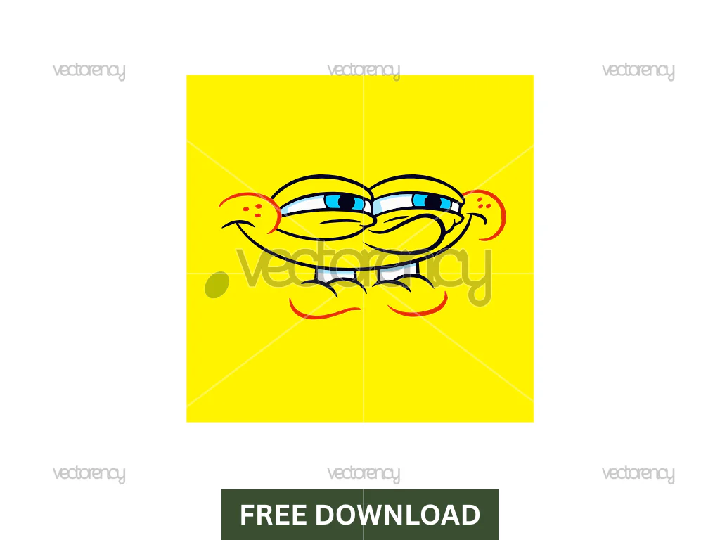 SpongeBob Face SVG Free