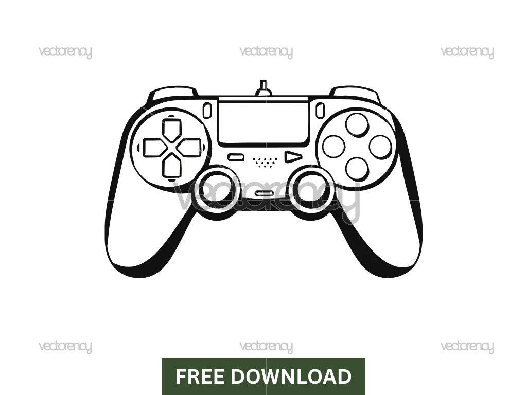 Game Controller Play Station SVG Free