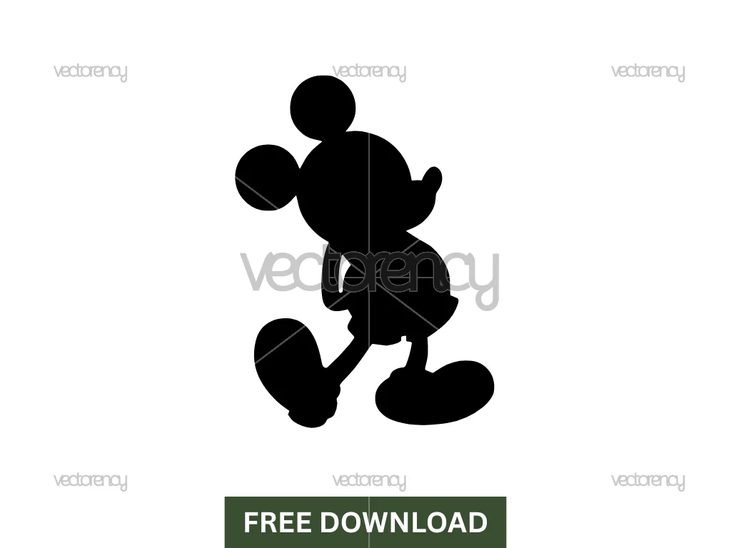 Silhouette Mickey SVG