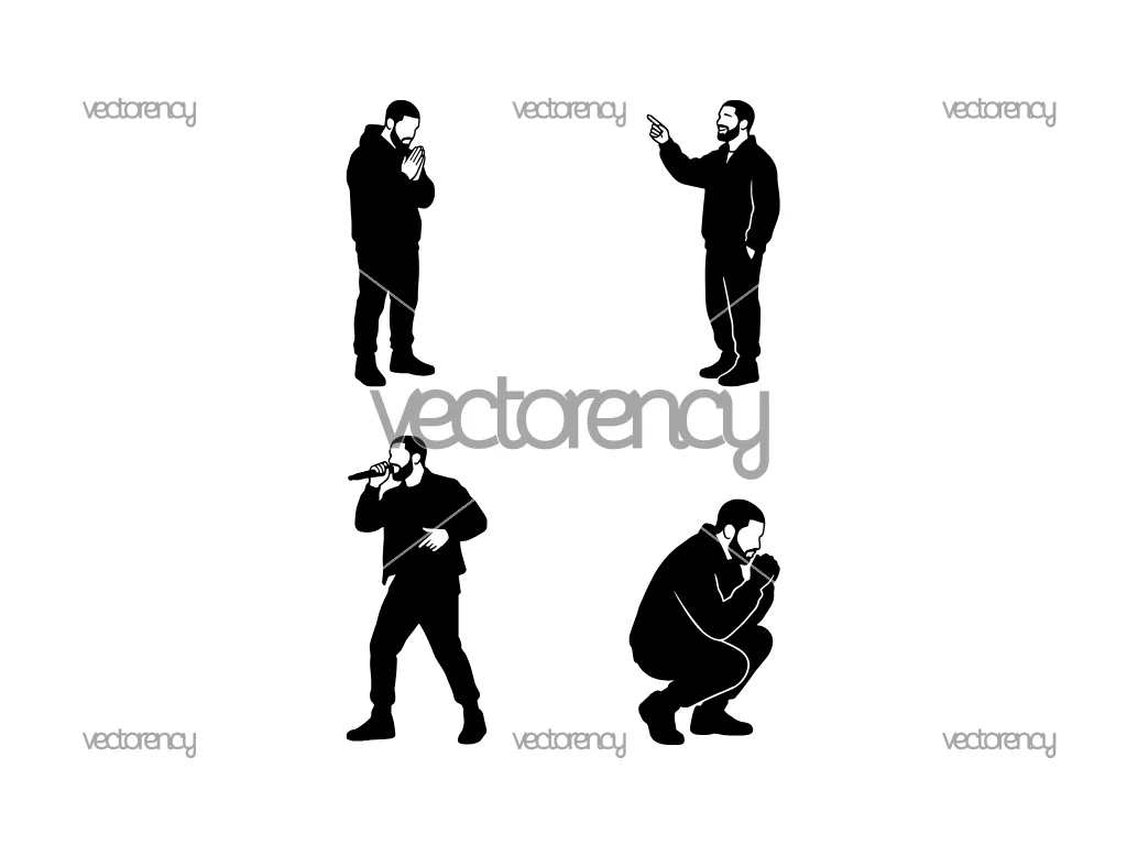 Drake Silhouette SVG