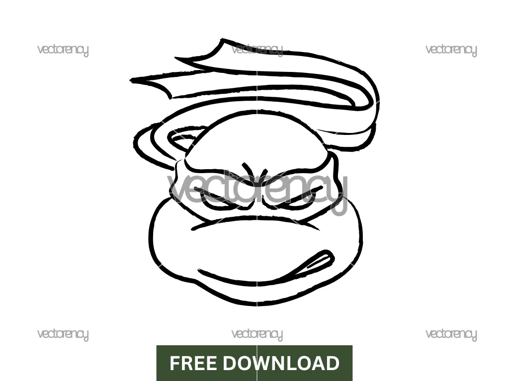 TMNT Michelangelo Turtle SVG Free
