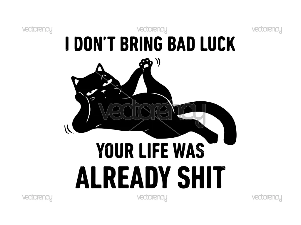 Funny Cat Quotes Image SVG PNG
