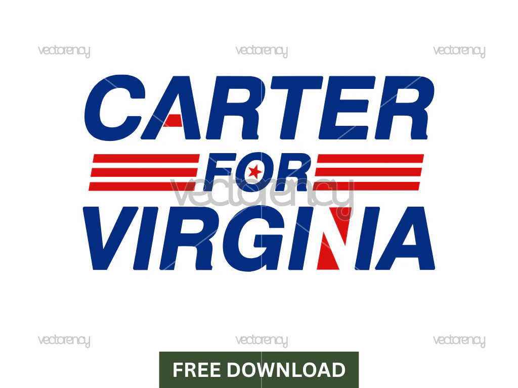 Carter for Virginia Flag SVG Free
