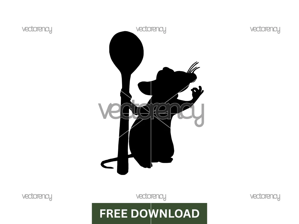 Ratatouille Silhouette SVG Free