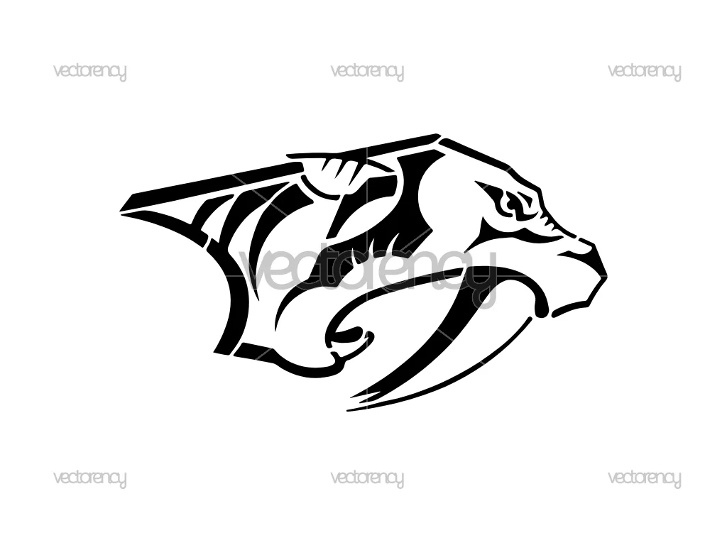Nashville Predators Stencil Cut File SVG DXF
