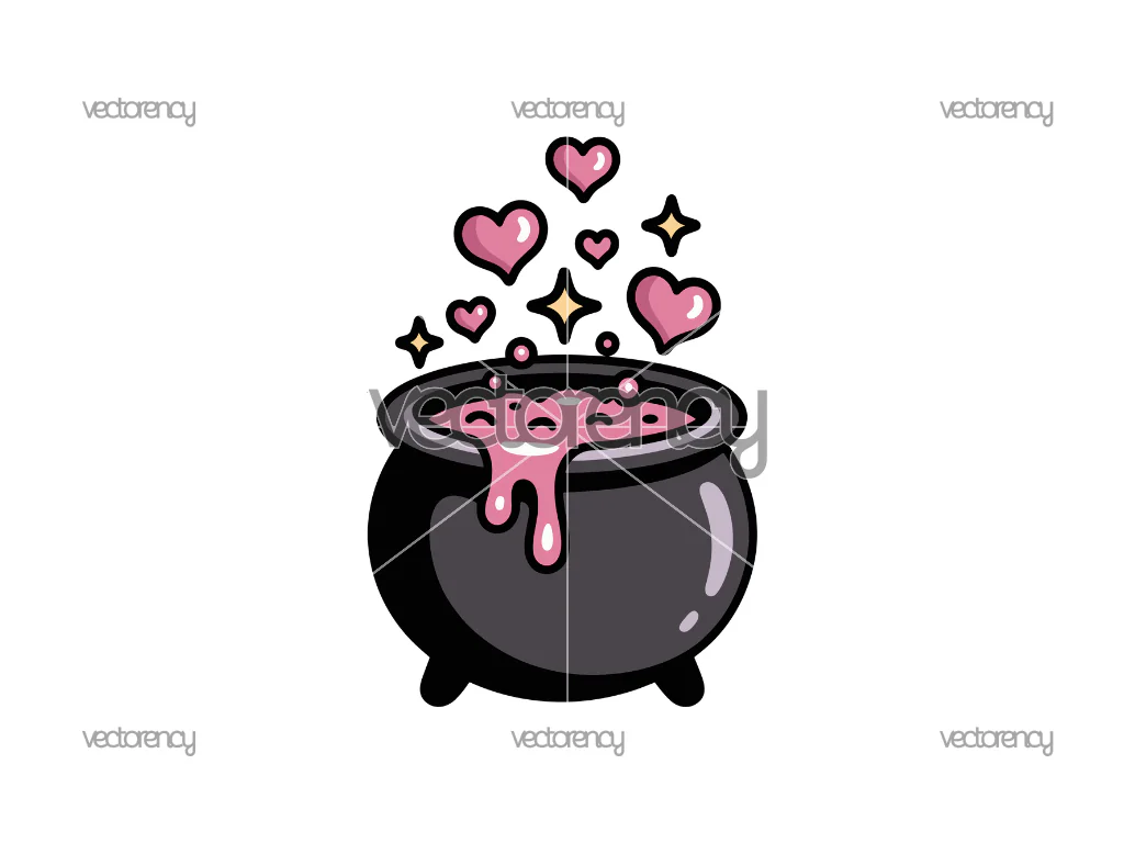 Cute Gothic Potion Pink Clipart
