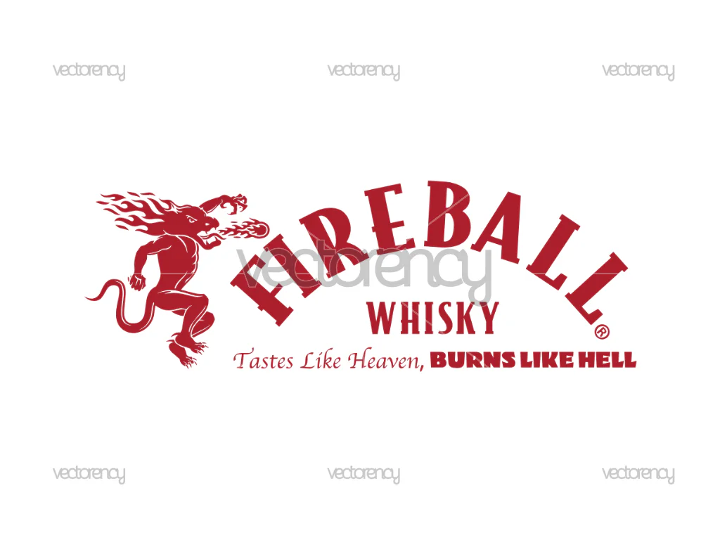 Fireball Whisky Taste Like Heaven Liquor SVG