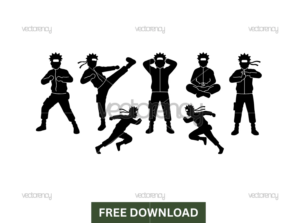 Free Naruto Silhouette SVG