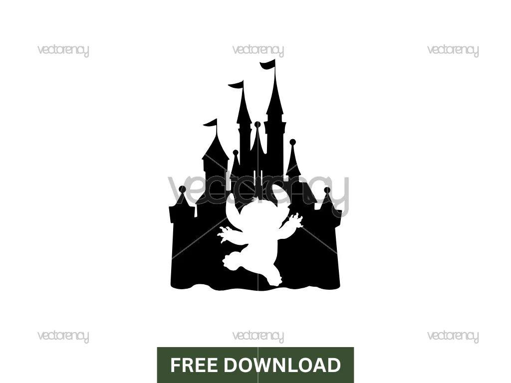 Lilo and Stitch Disney Castle Cut File Free