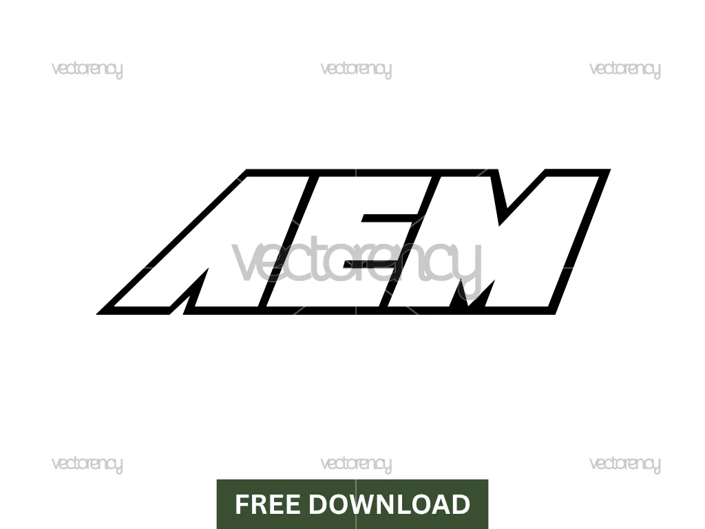 AEM Logo SVG Free Sticker Cricut Cut File