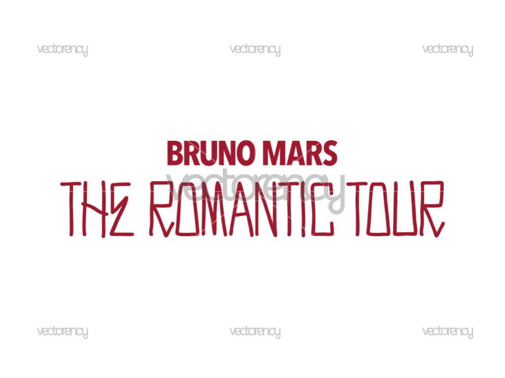 The Romantic Tour Bruno Mars Logo SVG