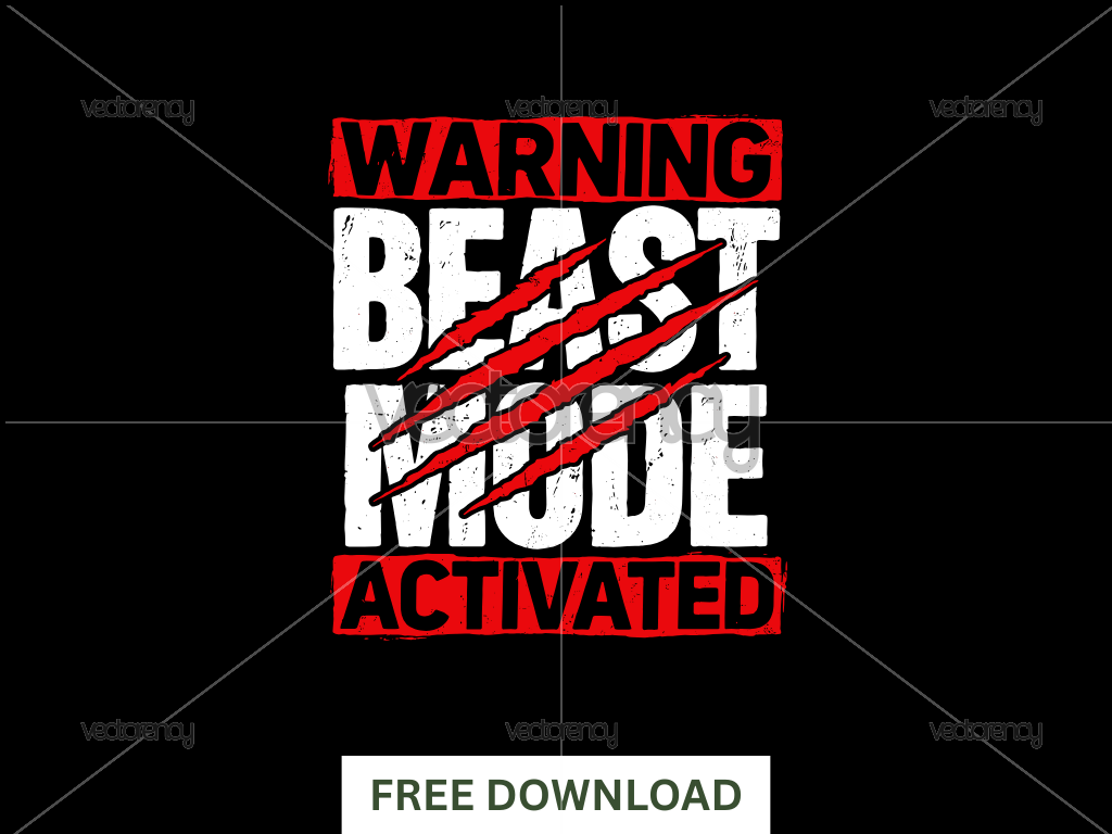 Beast Mode Activated Vector Premium Free Download