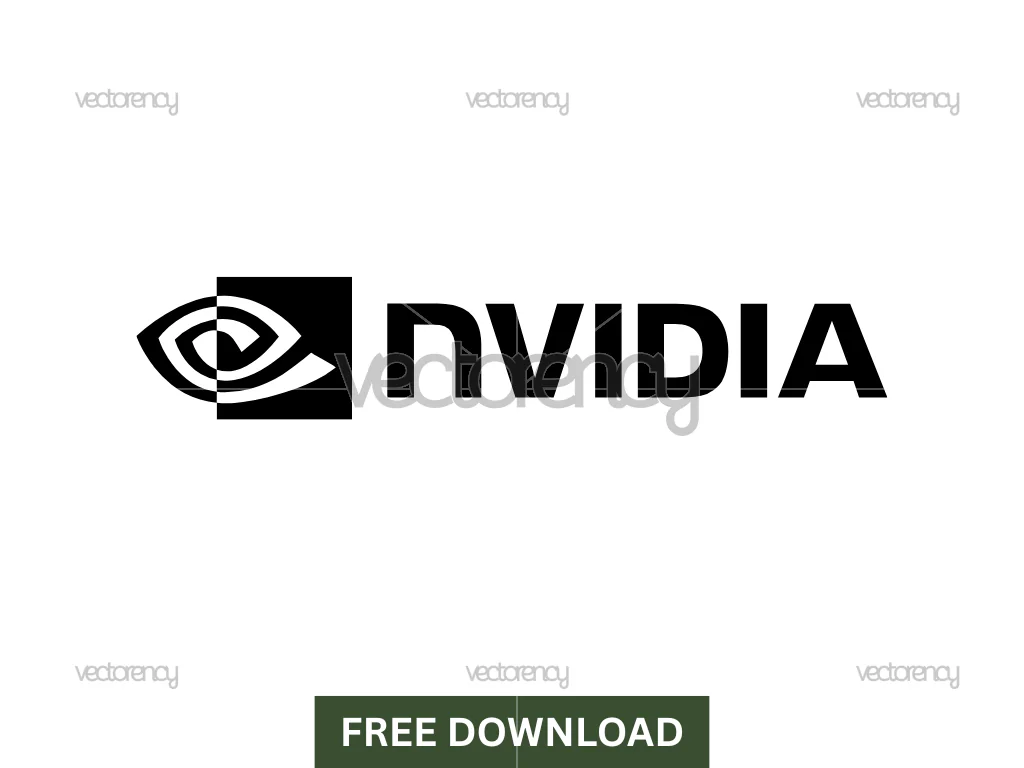 NVIDIA Logo Black Free SVG