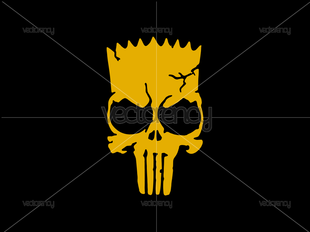 Punisher Simpson SVG Free