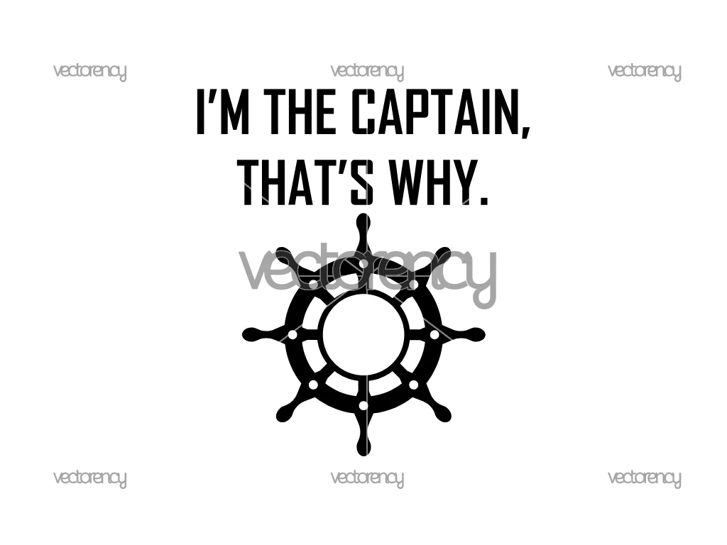 The Captain Boating SVG Captain Pontoon