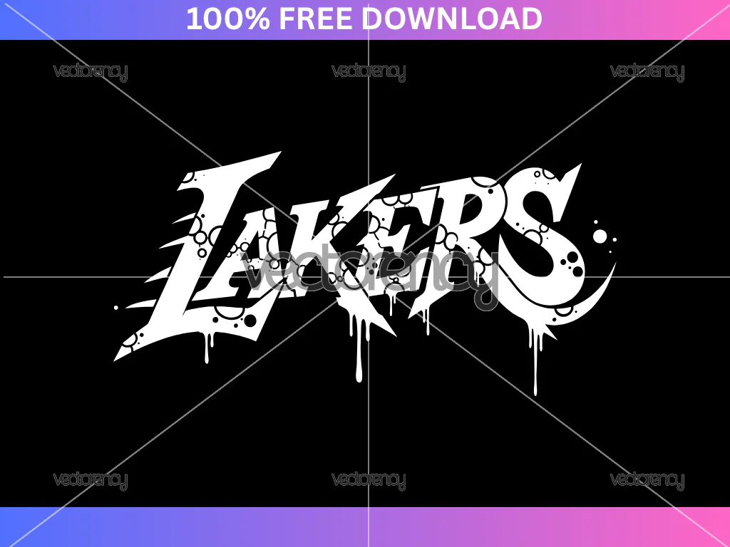 Lakers SVG Free, NBA Basketball Cut File, Los Angeles Lakers Vector Design, Digital Download