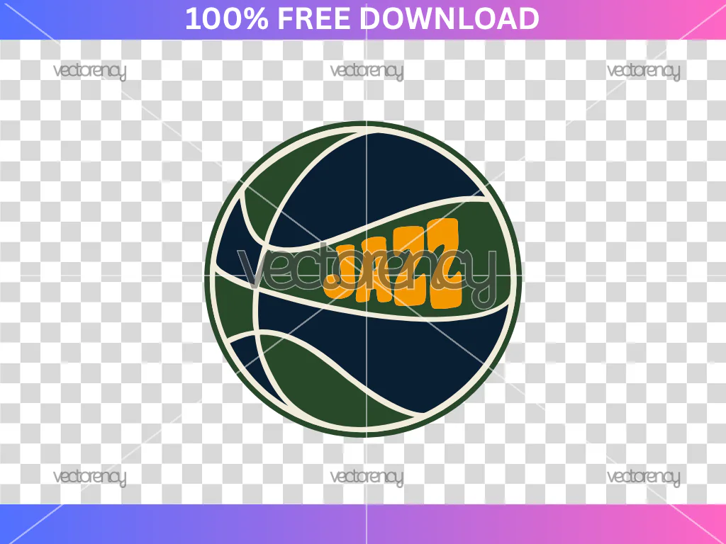 Utah Jazz NBA SVG Free, NBA Basketball Cut File, Jazz Team Vector Design, Digital Download