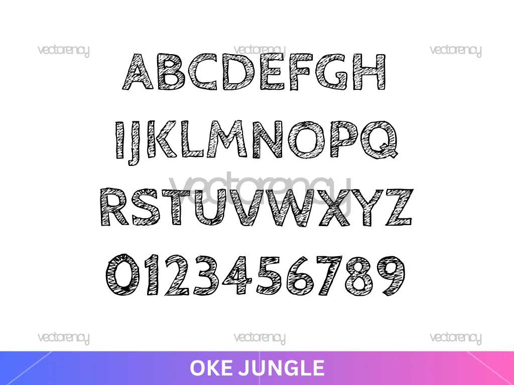 Sketch Font SVG Alphabet SVG Font Handwritten Cricut