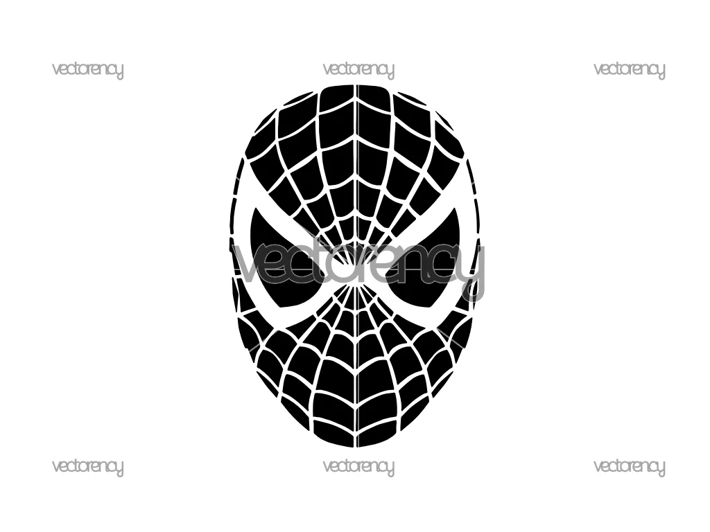 Spider Man Face SVG Free Download