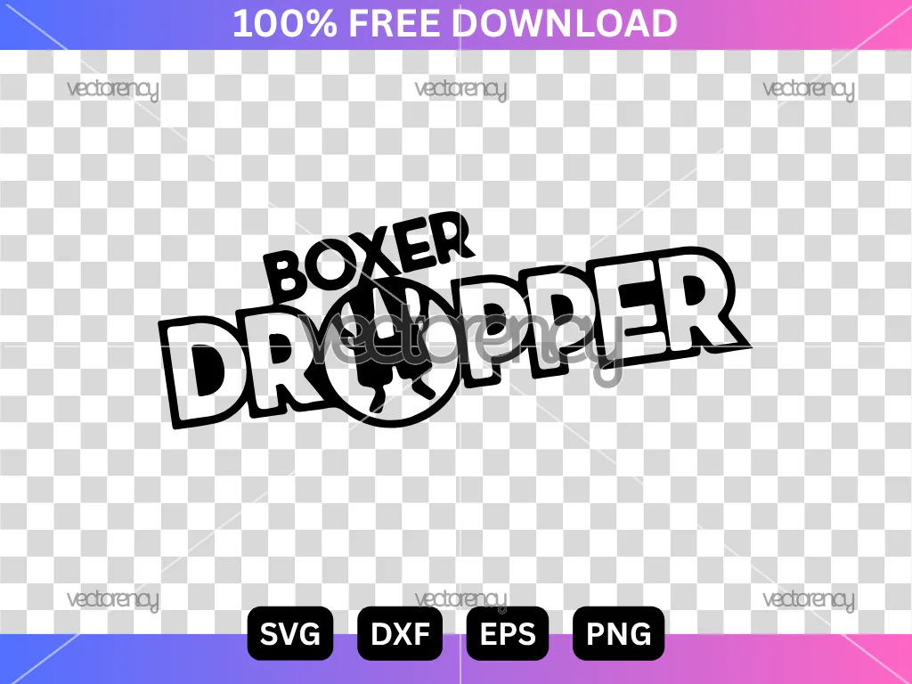 Boxer Dropper SVG Free