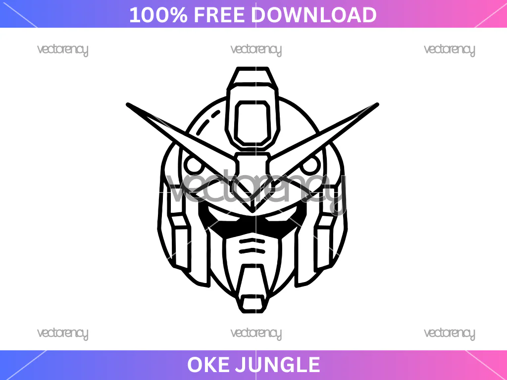 Free Gundam Head SVG